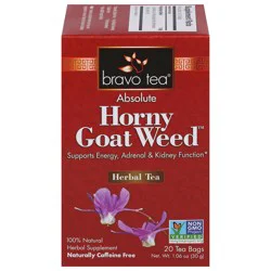 Bravo Tea Tea Bags Absolute Horny Goat Weed Herbal Tea 20 Bags - 20 ct