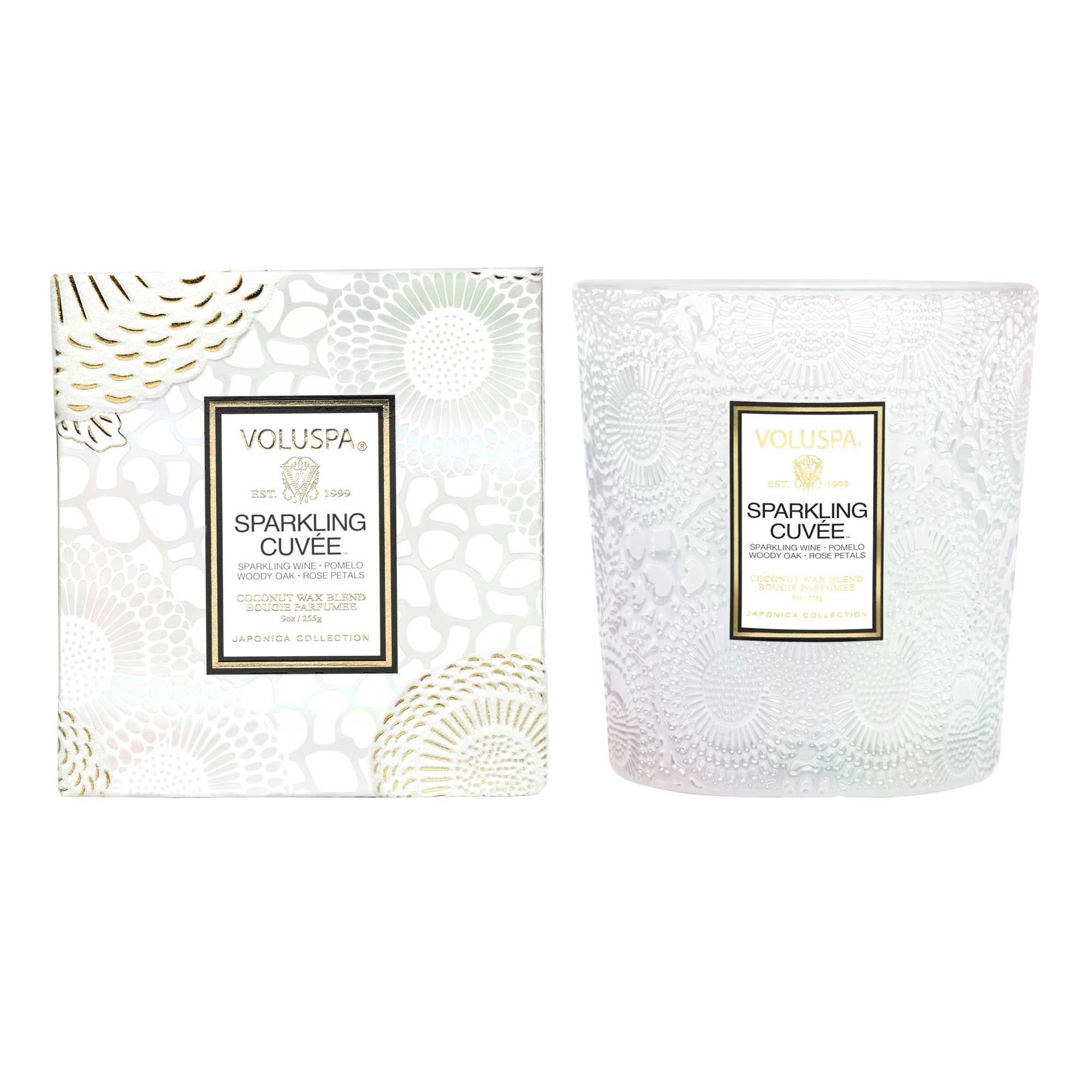 slide 1 of 1, Voluspa Sparkling Cuvee Box Candle, 9 oz