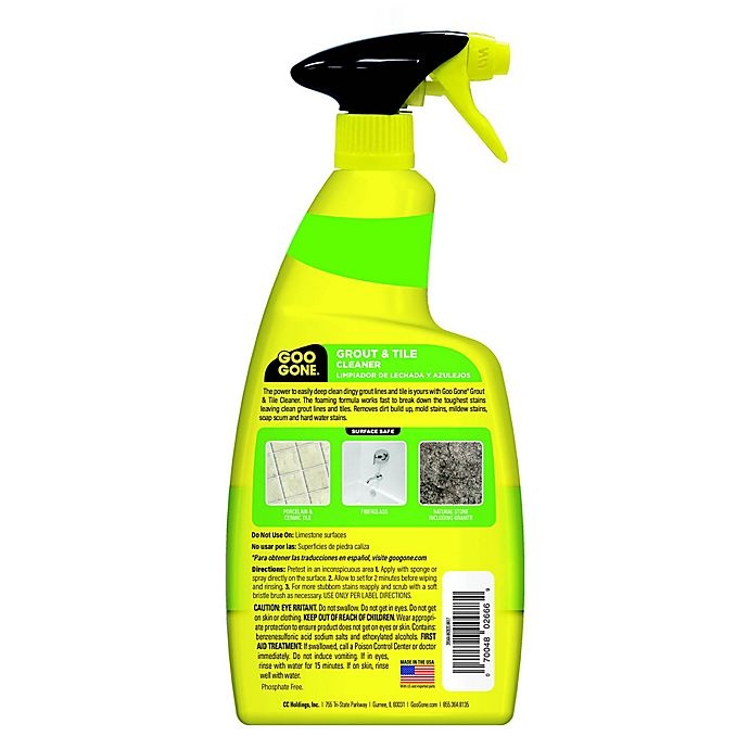 slide 2 of 5, Goo Gone Grout Clean & Restore Spray Bottle, 28 oz