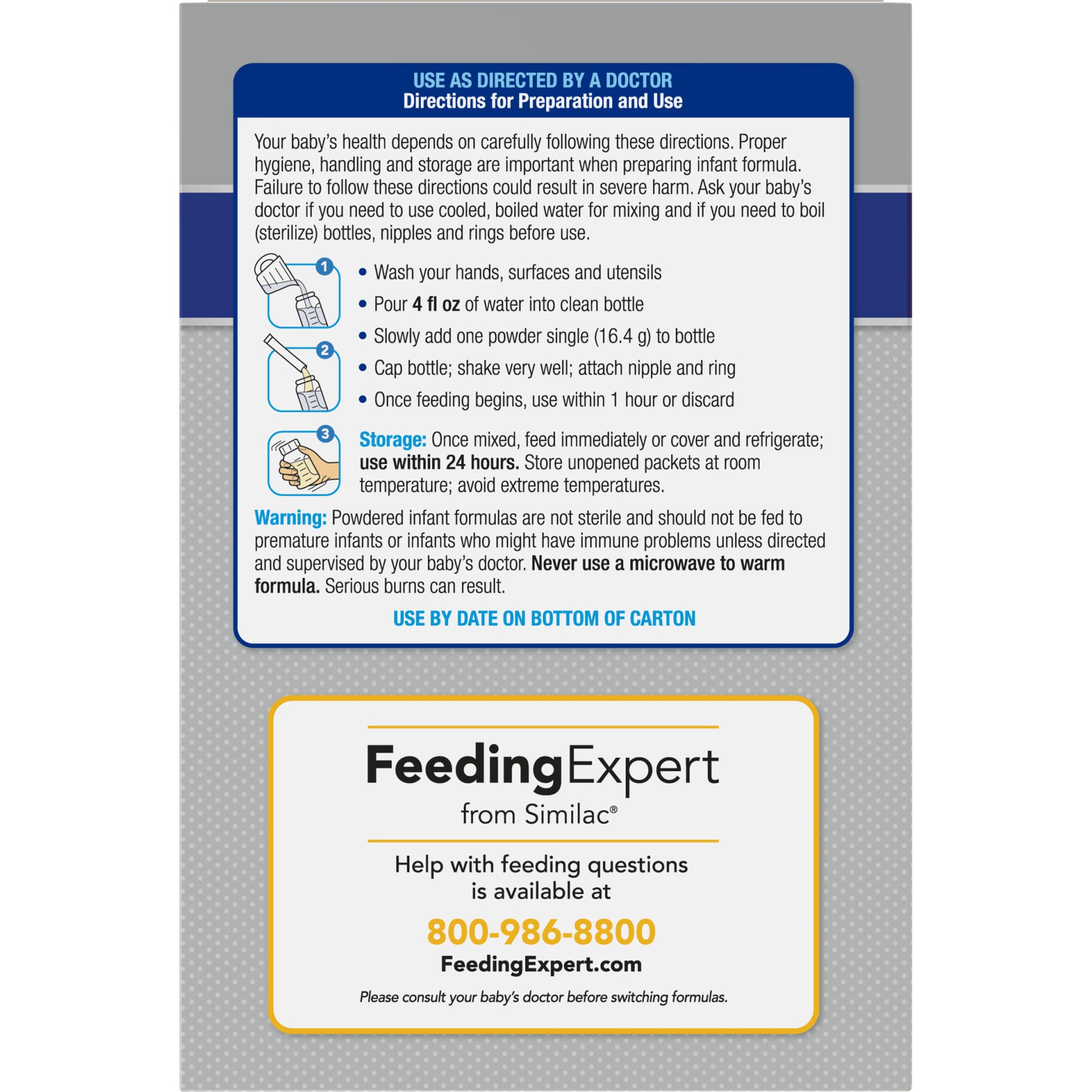 slide 5 of 6, Similac Infant Formula With Iron Powder, 16 ct; 0.58 oz