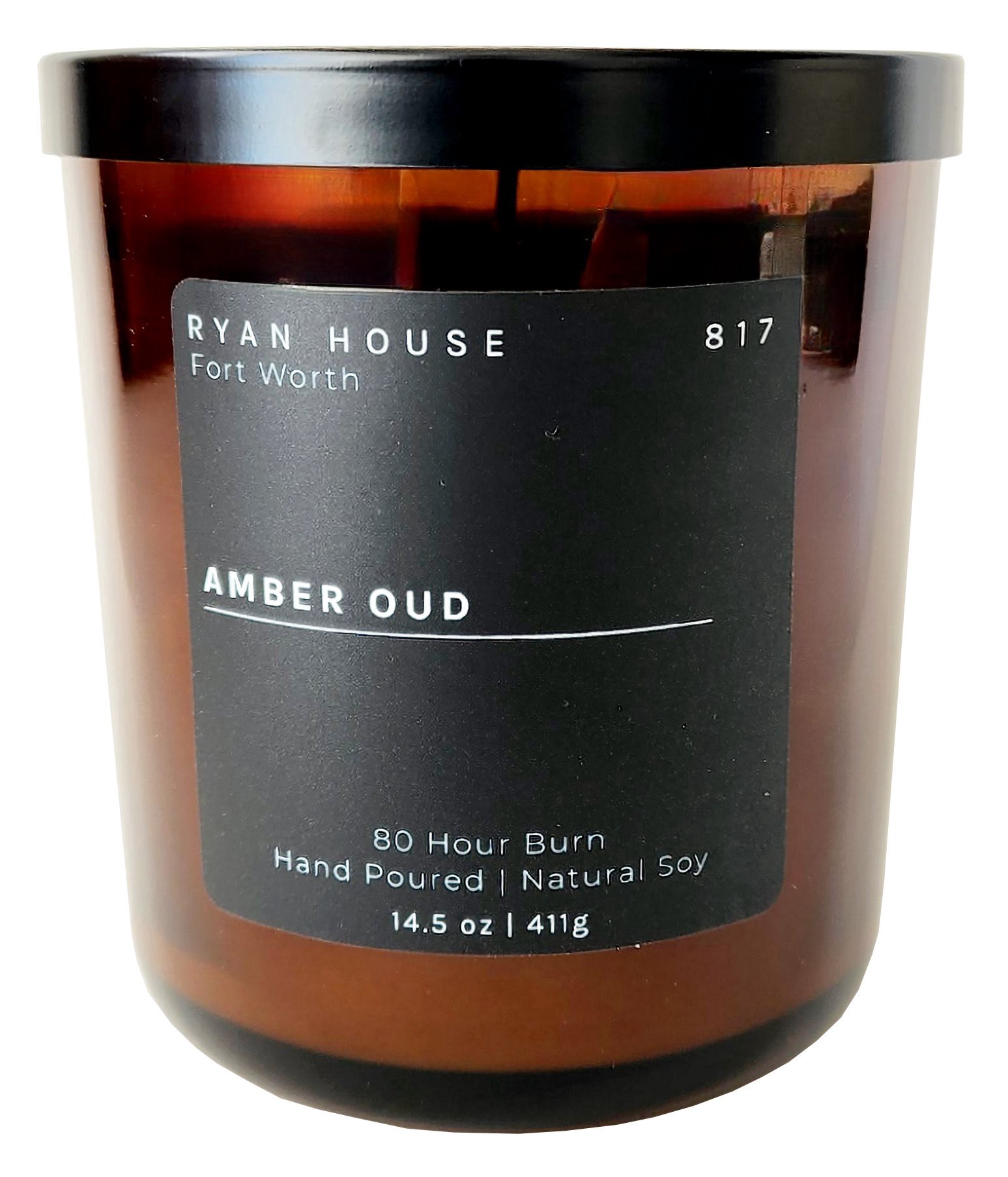 slide 1 of 1, Ryan House Amber Oud Soy Candle, 14.5 oz