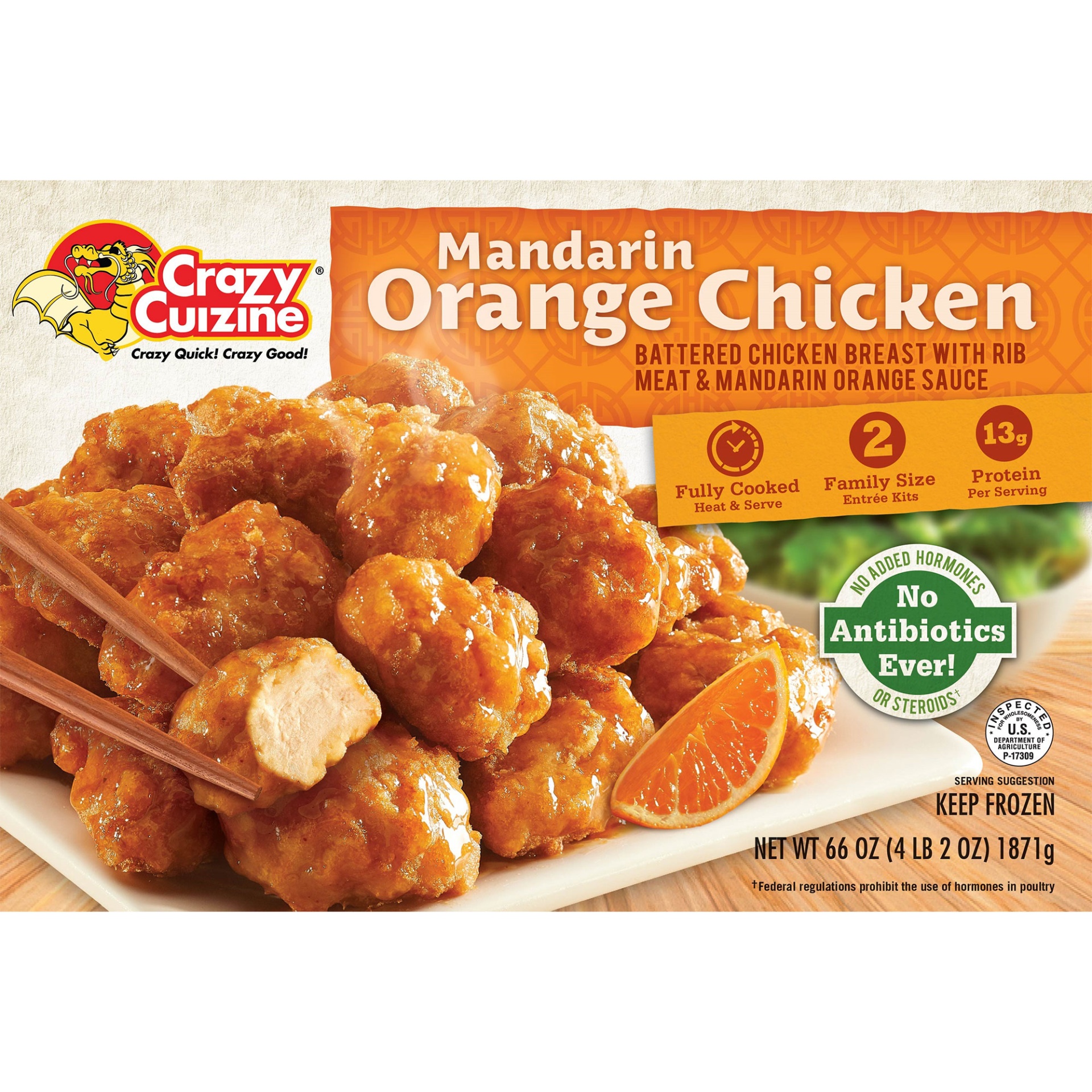 Day-lee Foods, Inc Crazy Cuizine Mandarine Orange Chicken 