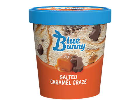 slide 2 of 7, Blue Bunny Salted Caramel Craze Frozen Dessert, 14 oz
