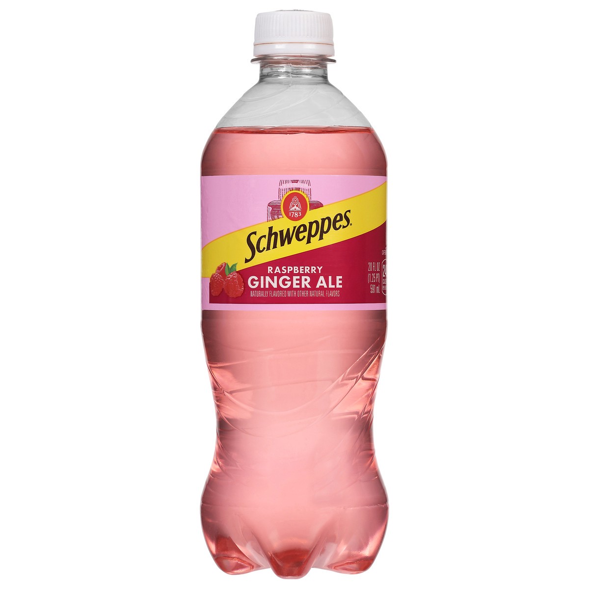 slide 2 of 4, Schweppes Raspberry Ginger Ale 20 fl oz, 20 fl oz