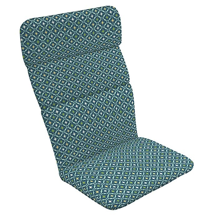 slide 1 of 1, Arden Selections Alana Tile Outdoor Adirondack Chair Cushion - Blue, 1 ct