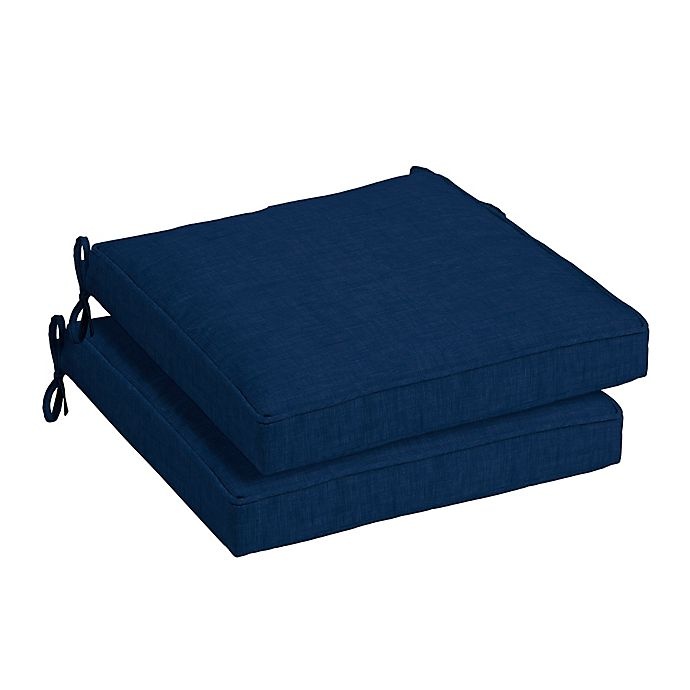 slide 2 of 2, Arden Selections Solid Outdoor Seat Cushion - Sapphire, 1 ct