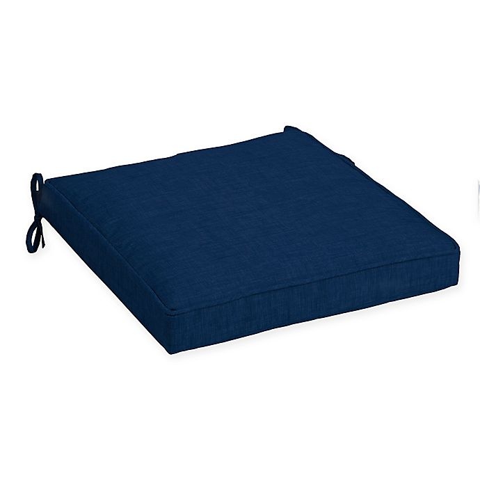 slide 1 of 2, Arden Selections Solid Outdoor Seat Cushion - Sapphire, 1 ct