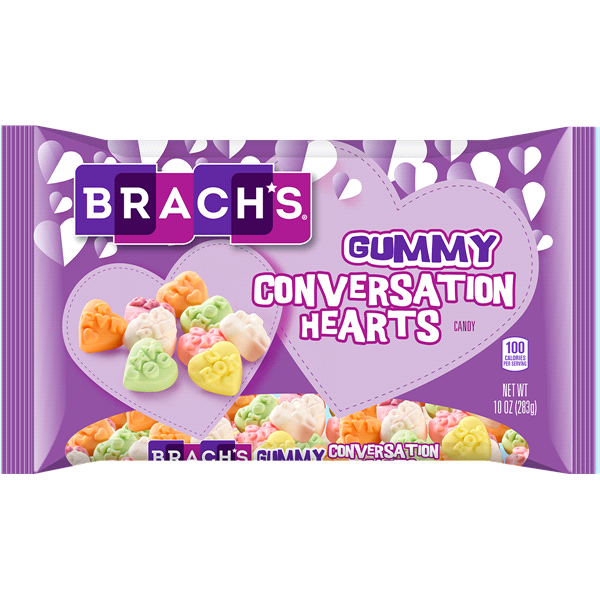 slide 1 of 1, Brach's Gummy Conversation Hear, 1 ct