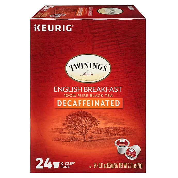 slide 2 of 3, Twinings of London Decaf English Breakfast Tea Keurig K-Cup Pack, 24 ct