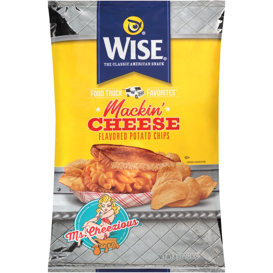 slide 1 of 6, Wise Chips Mackin Cheese, 8.5 oz