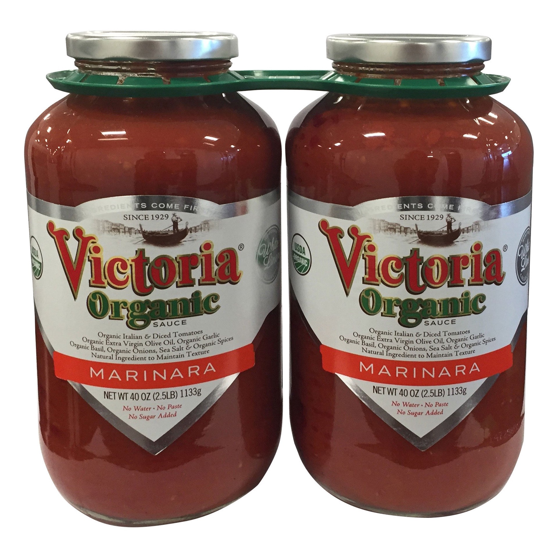 slide 1 of 2, Victoria Organic Marinara Sauce, 40 oz, 2 count, 