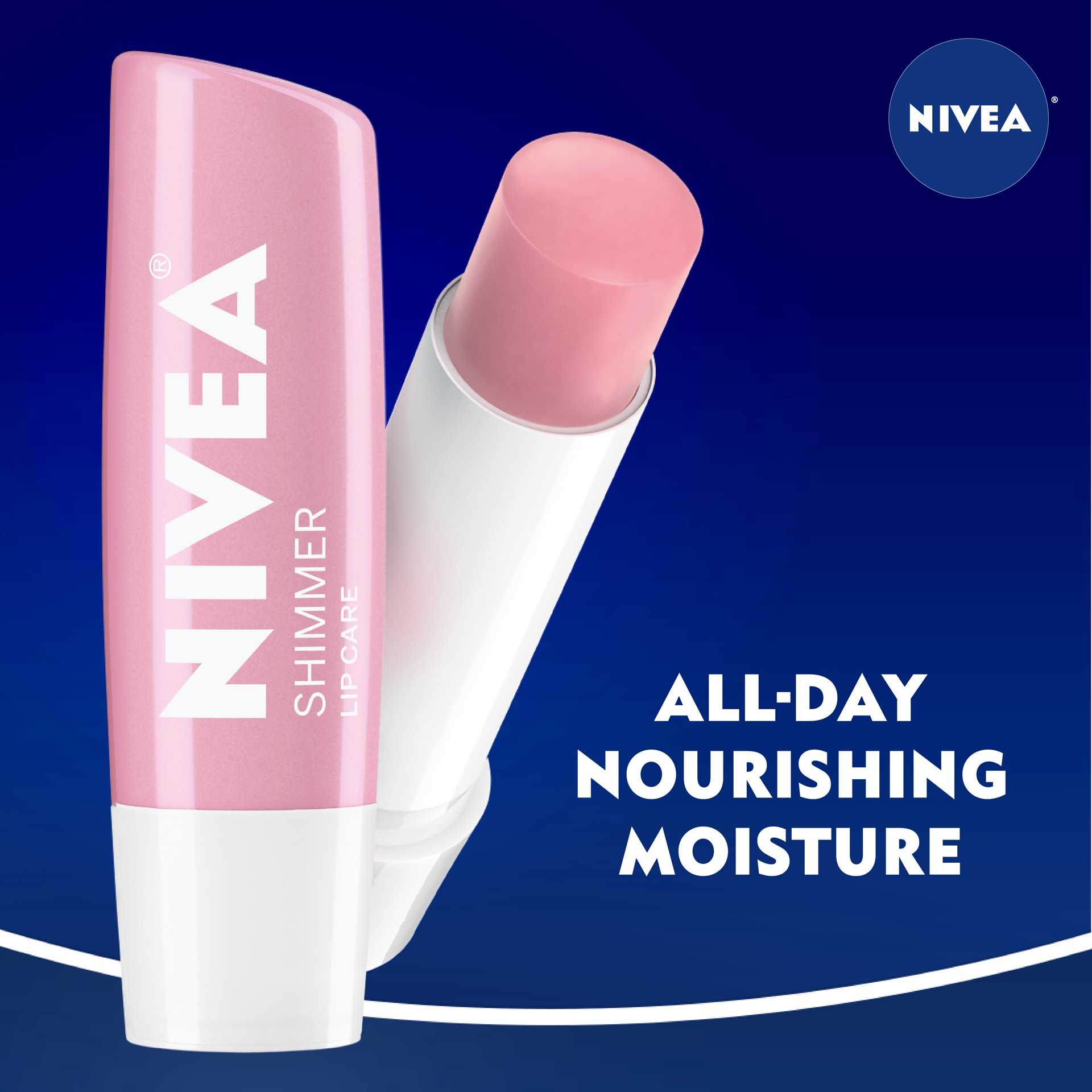 slide 3 of 6, Nivea Shimmer Lip Care, Moisturizing Lip Balm Stick, 0.17 Oz, 0.17 oz