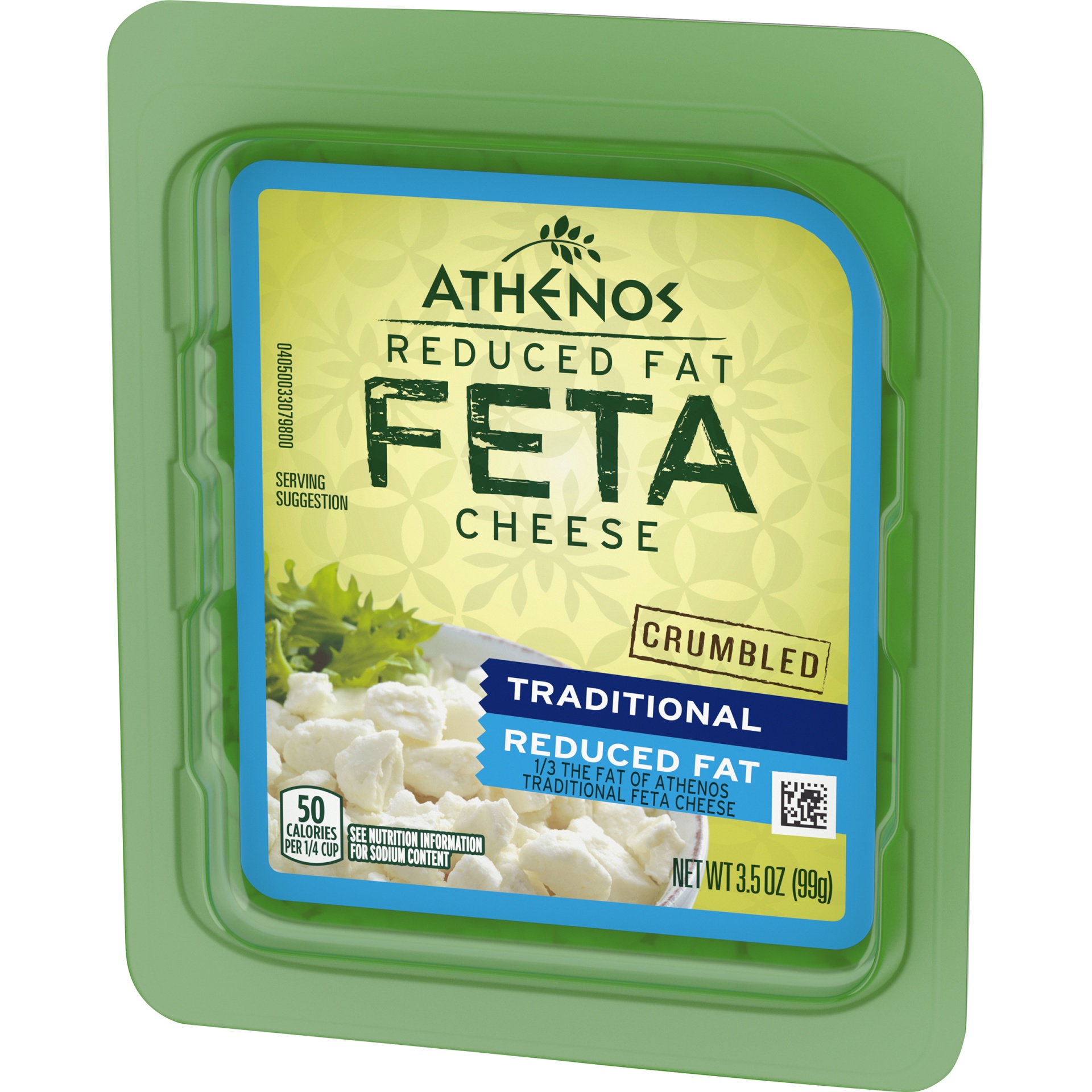 slide 3 of 6, Athenos Reduced Fat Crumbled Traditional Feta Cheese, 3.5 oz