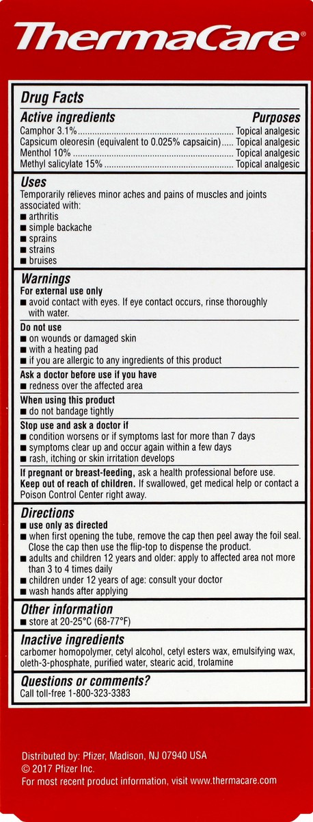 slide 6 of 6, ThermaCare Ultra Pain Relieving Cream, 4 oz