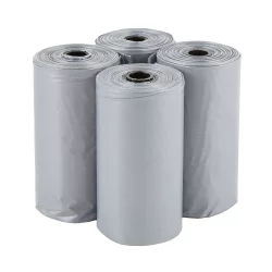 Top Paw Solid Silver Waste Bags
