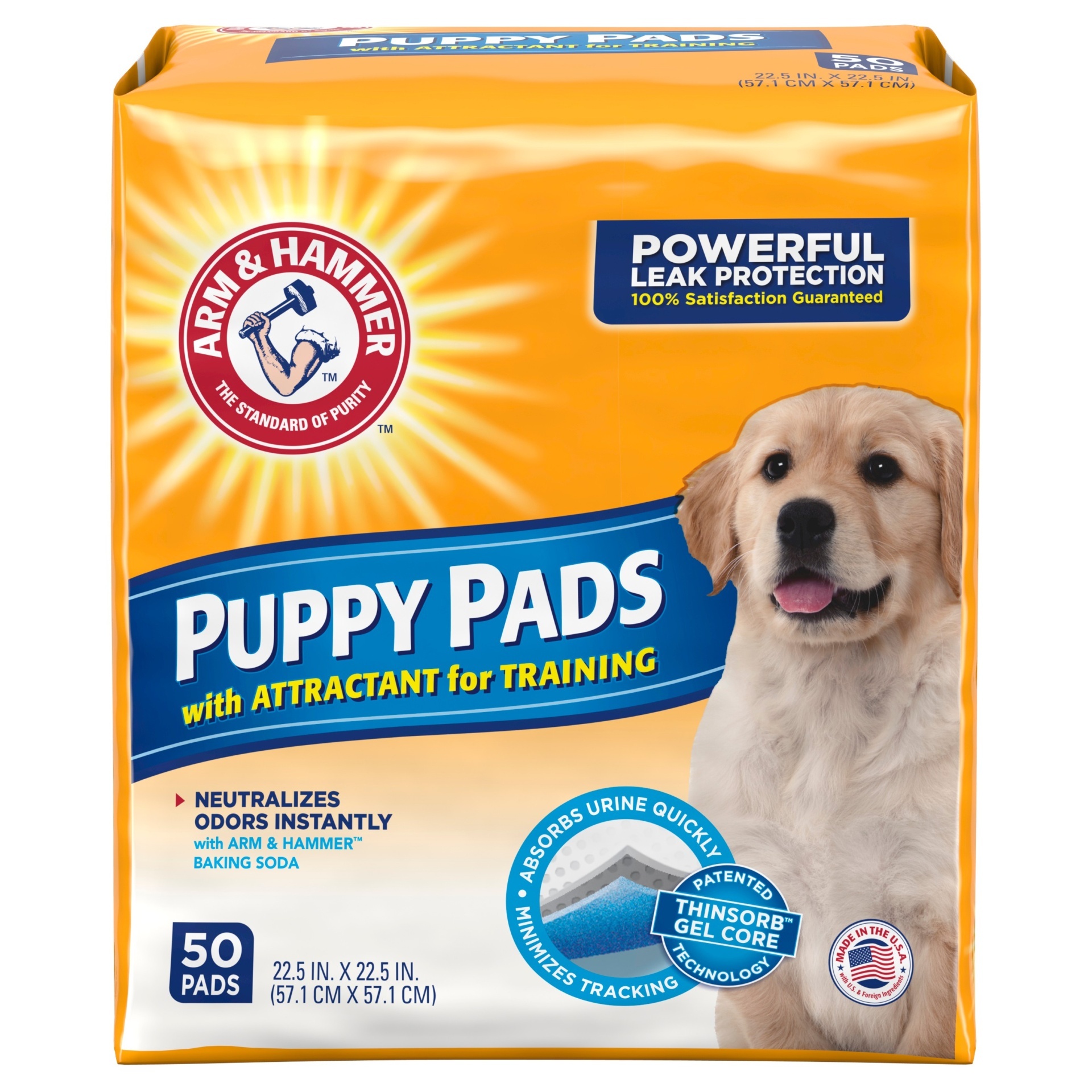 slide 1 of 3, ARM & HAMMER Puppy Pads, 50 ct