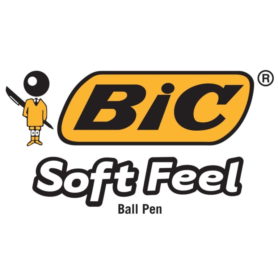 slide 8 of 8, BIC Soft Feel Retractable Ballpoint Pens - Black, 12 ct