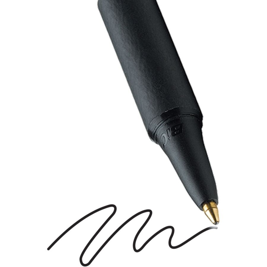 slide 4 of 8, BIC Soft Feel Retractable Ballpoint Pens - Black, 12 ct