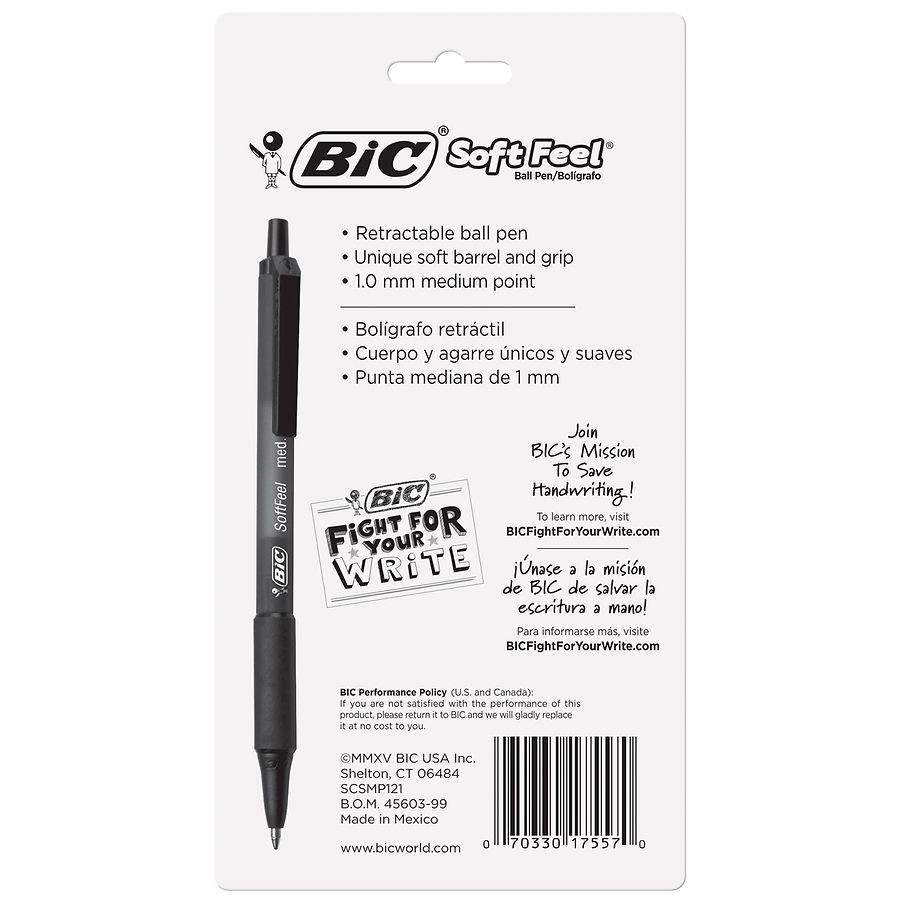 slide 4 of 5, BIC Retractable Ball Point Pens, 12 ct