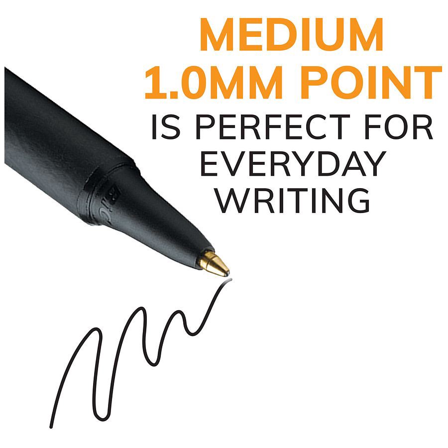 slide 5 of 5, BIC Retractable Ball Point Pens, 12 ct