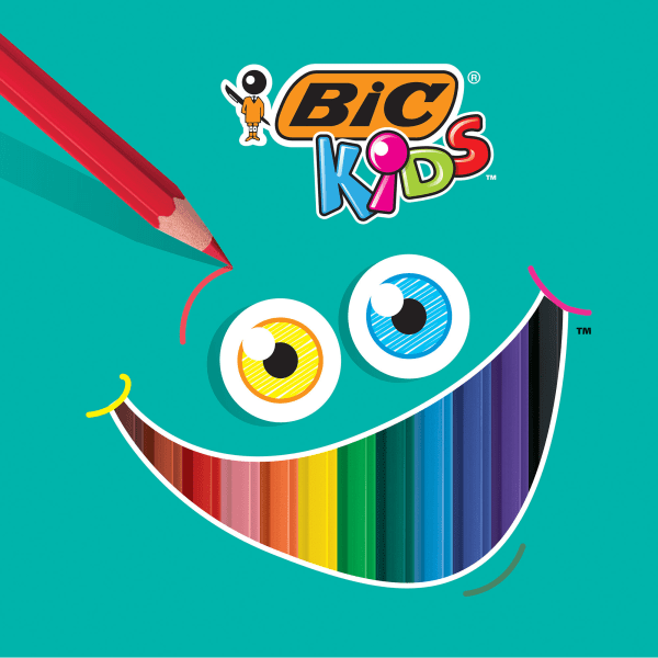 slide 5 of 7, BIC Kids Coloring Pencils, 3.3 Mm, Assorted Colors, Pack Of 12 Pencils, 12 ct