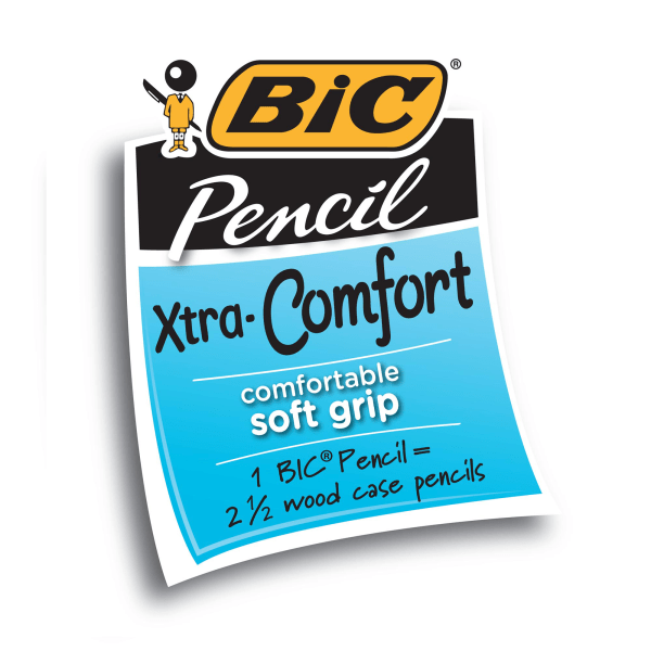slide 2 of 3, BIC Xtra Comfort Mechanical Pencils, Assorted Barrel Colors Colors, Pack Of 6, 6 ct