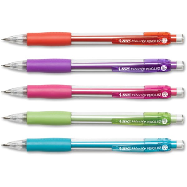 slide 9 of 10, BIC Mechanical Pencil, No. 2, Thick (0.9 mm), 5 ct