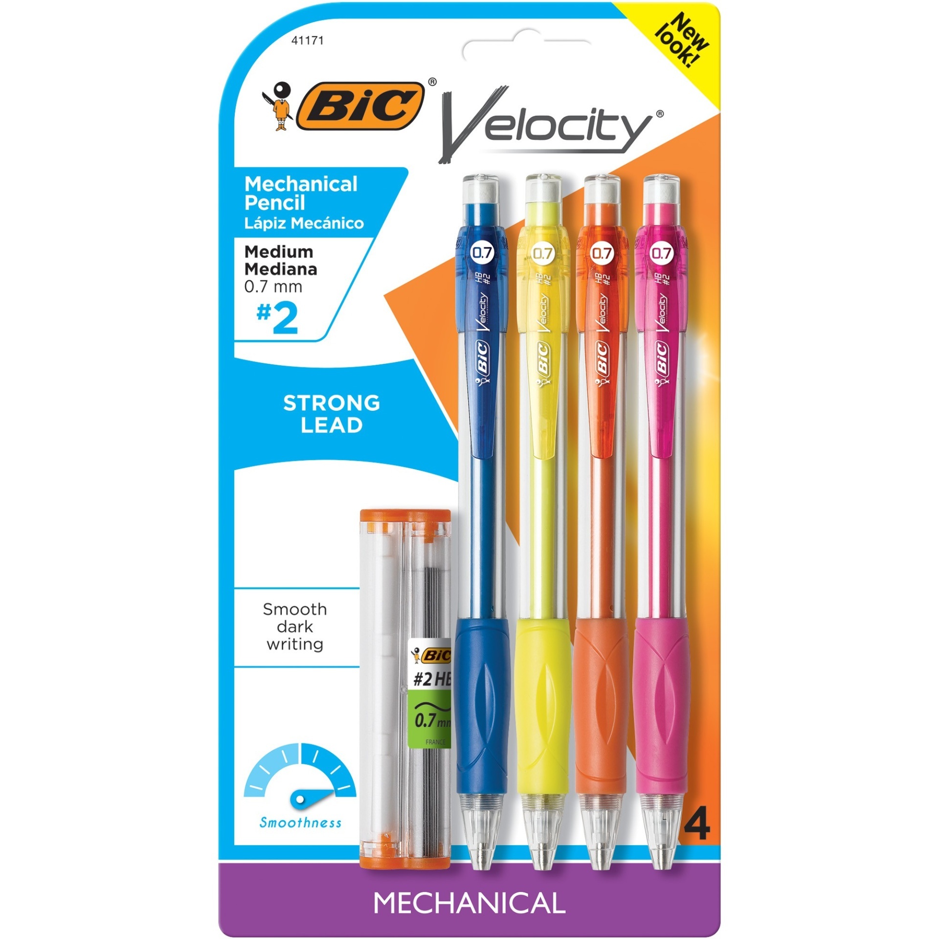 slide 1 of 5, #2 Velocity Mechanical Pencil 0.7mm - BIC, 4 ct