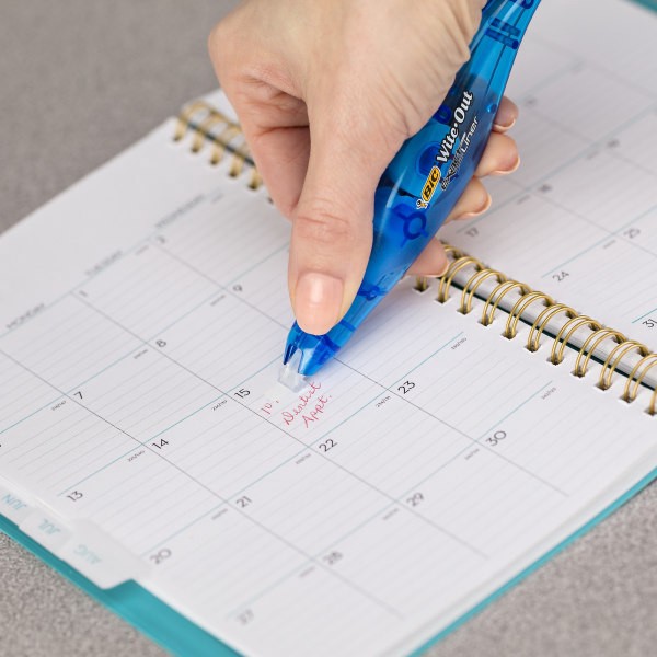 slide 2 of 5, BIC Wite-Out Exact Liner Correction Tape, 1/5'' Line Coverage Of 4, 4 ct