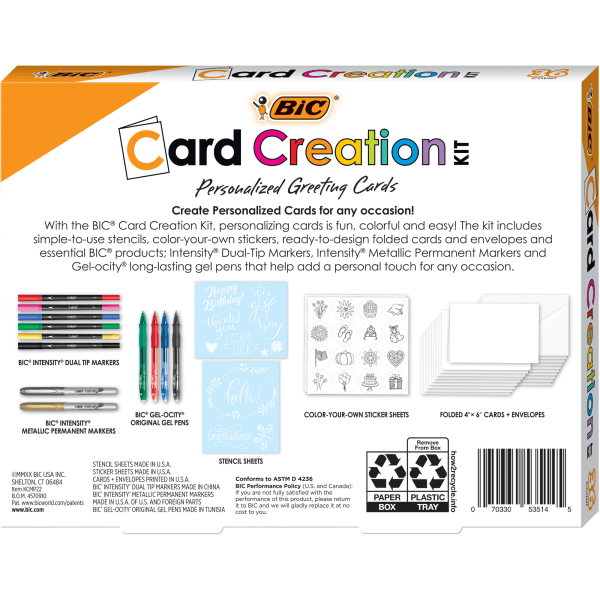 slide 2 of 2, BIC 36-Piece Card Creation Kit, 1 ct