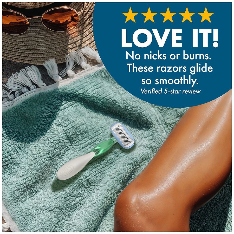 slide 3 of 5, BIC Soleil Escape 5 Blades Razors 2 ea, 2 ct