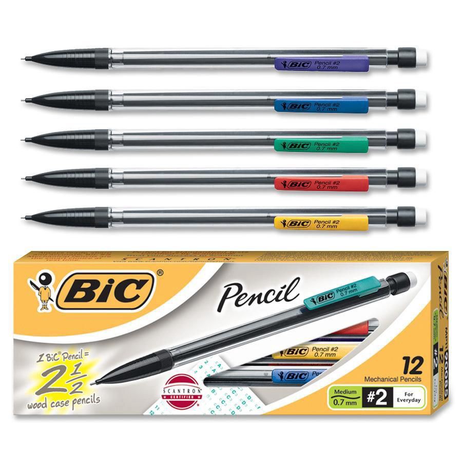 slide 4 of 8, BIC Mechanical Pencils, Medium, 12 ct