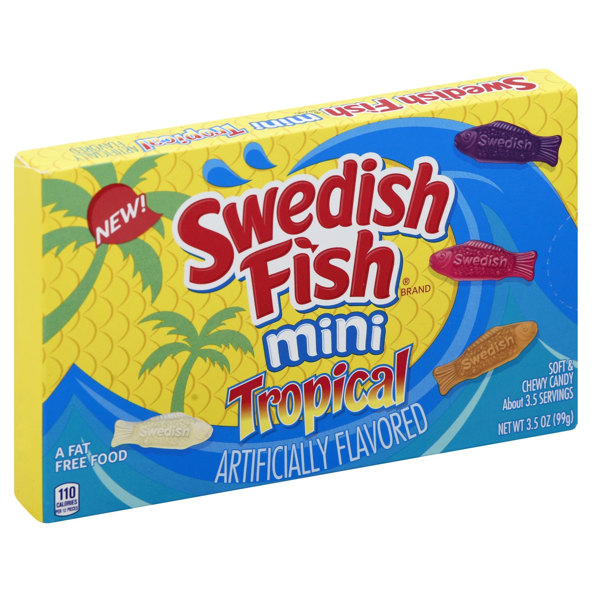 slide 1 of 11, Swedish Fish Tropical Minis, 3.5 oz