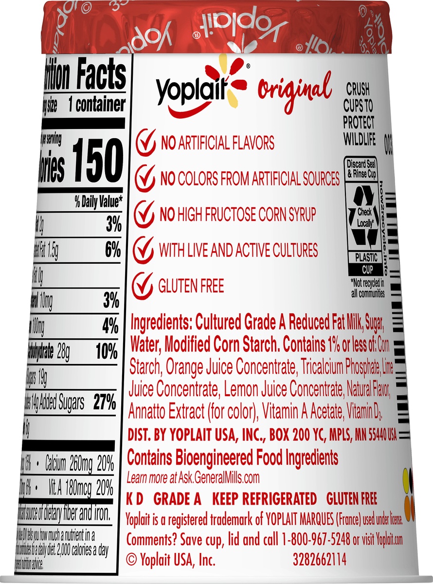 slide 2 of 8, Yoplait Original Orange Cream Yogurt - 6oz, 6 oz