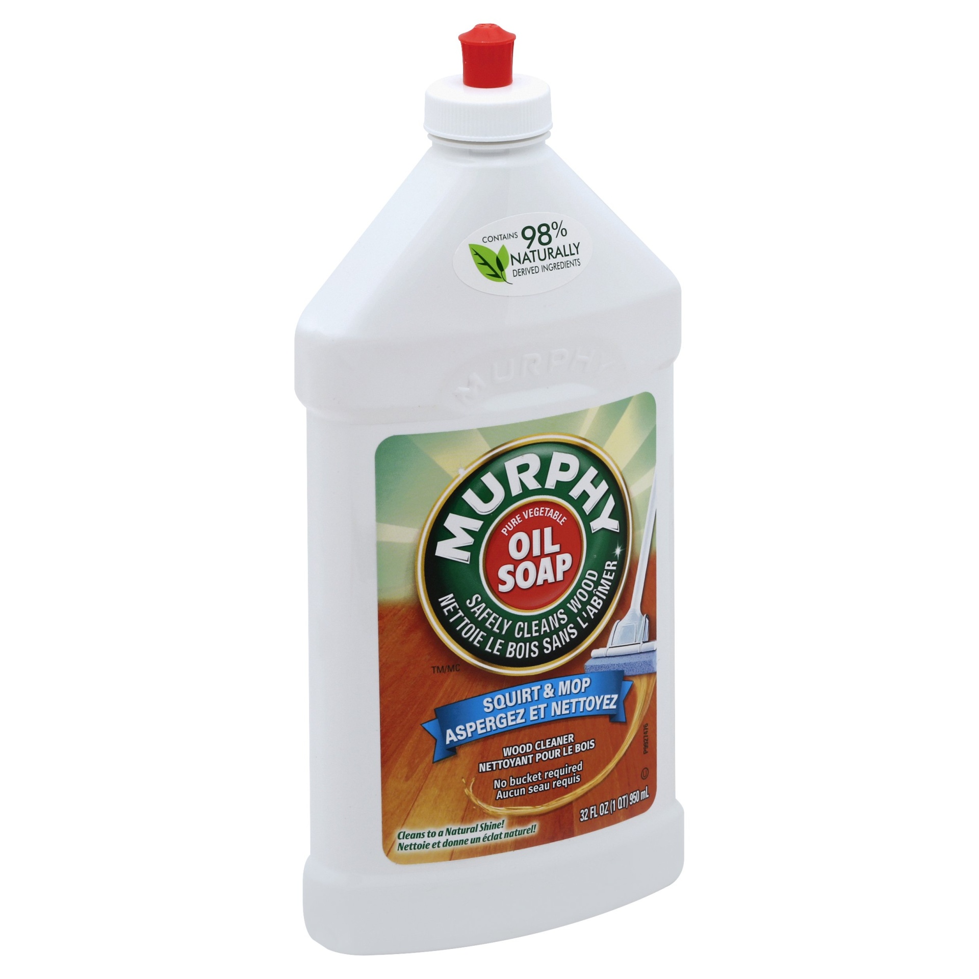 slide 1 of 2, Murphy's Oil Soap Squirt & Mop Wood Floor Cleaner, 32 fl oz