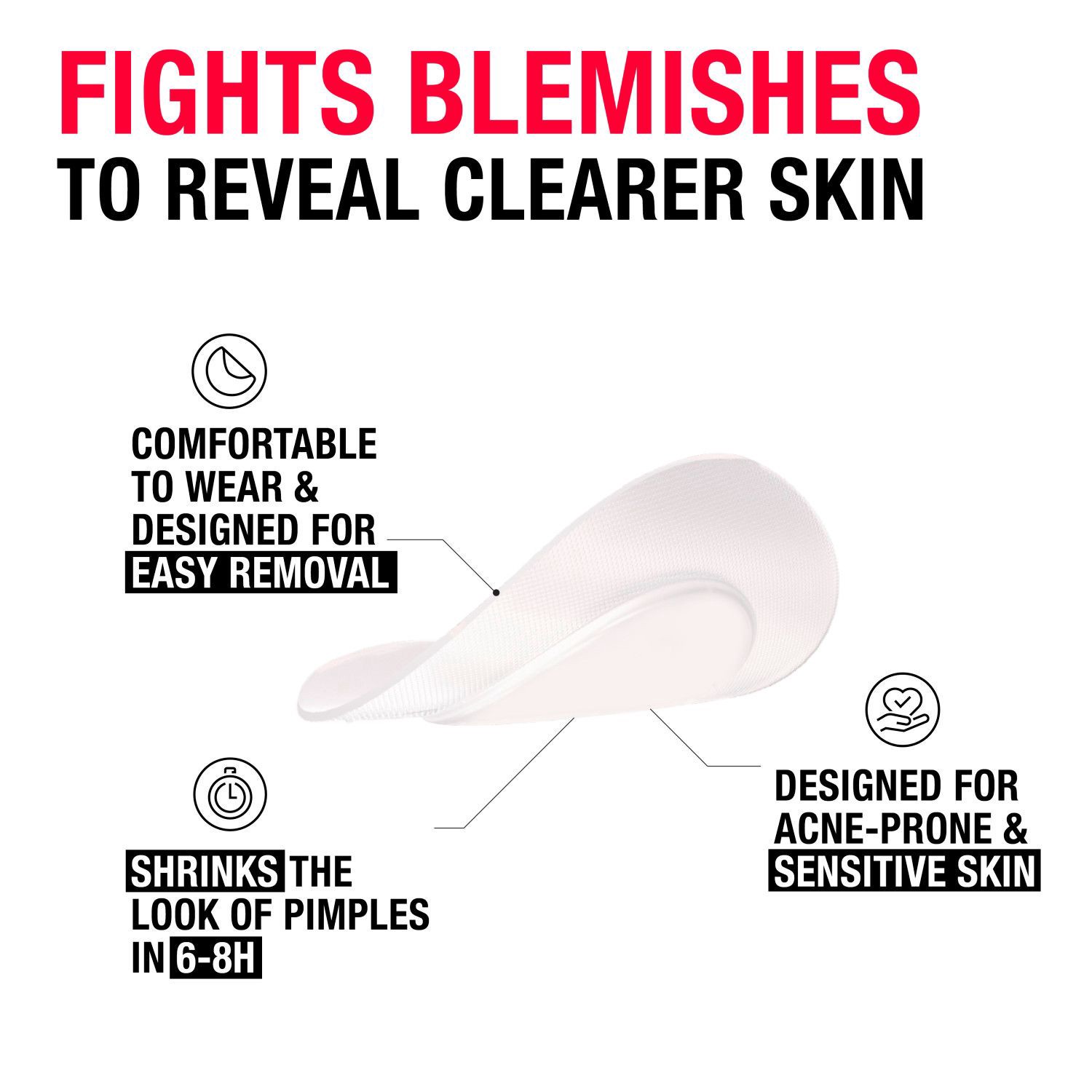 slide 3 of 4, Neutrogena Sensitive Skin Blemish Patches, 30 Count, 30 ct