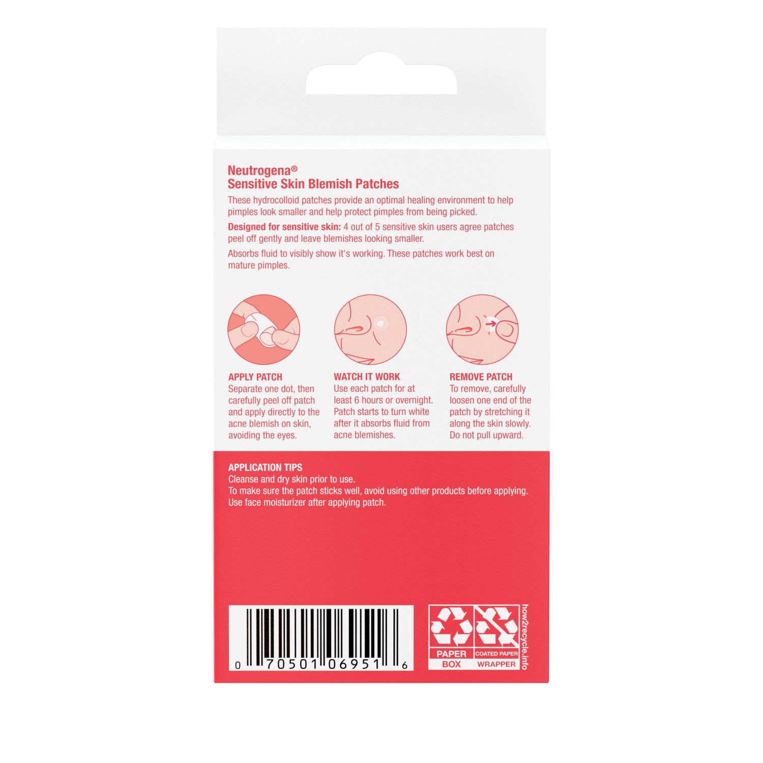 slide 2 of 4, Neutrogena Sensitive Skin Blemish Patches, 30 Count, 30 ct