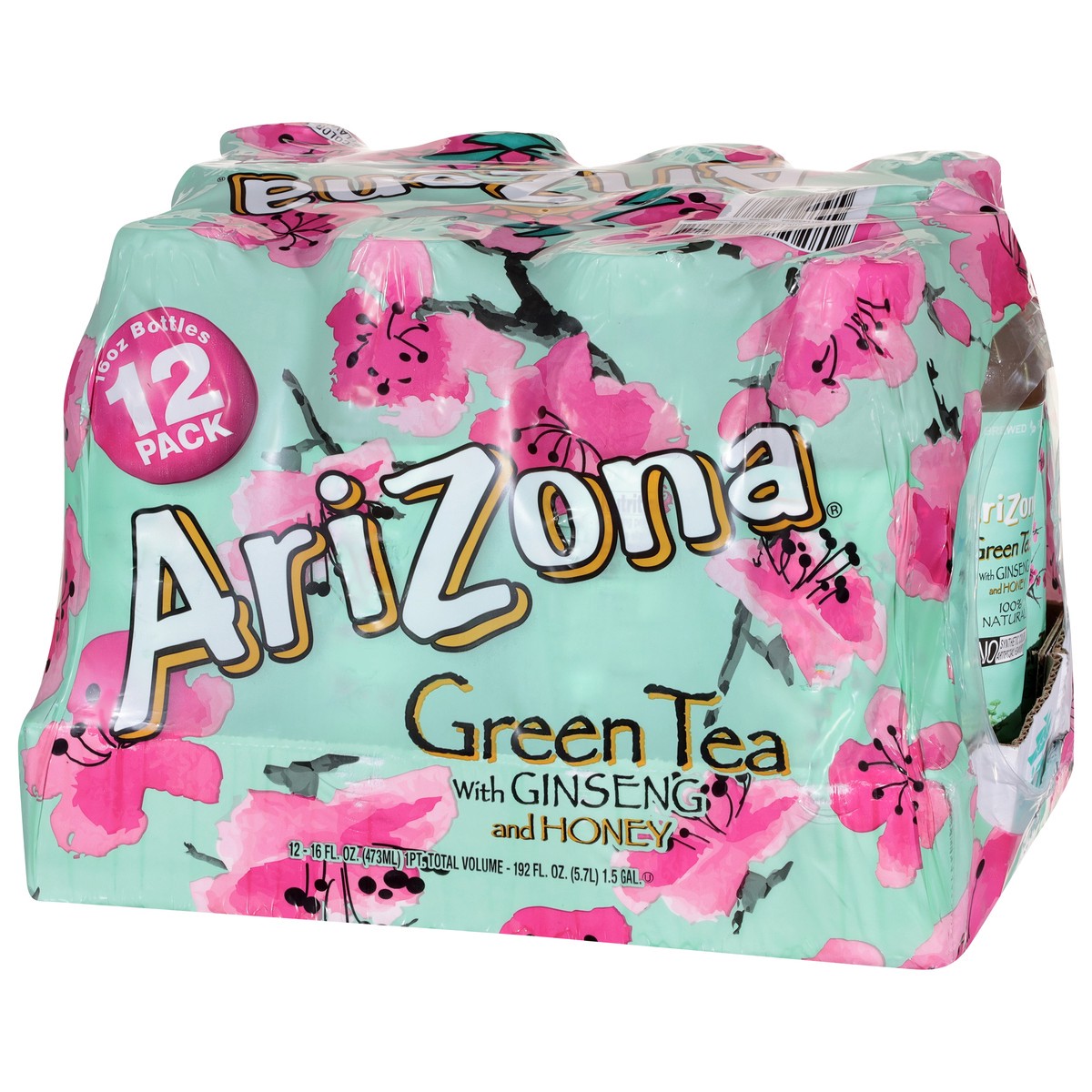 slide 3 of 4, AriZona Green Tea with Ginseng and Honey 12 - 16 fl oz Bottles, 12 ct