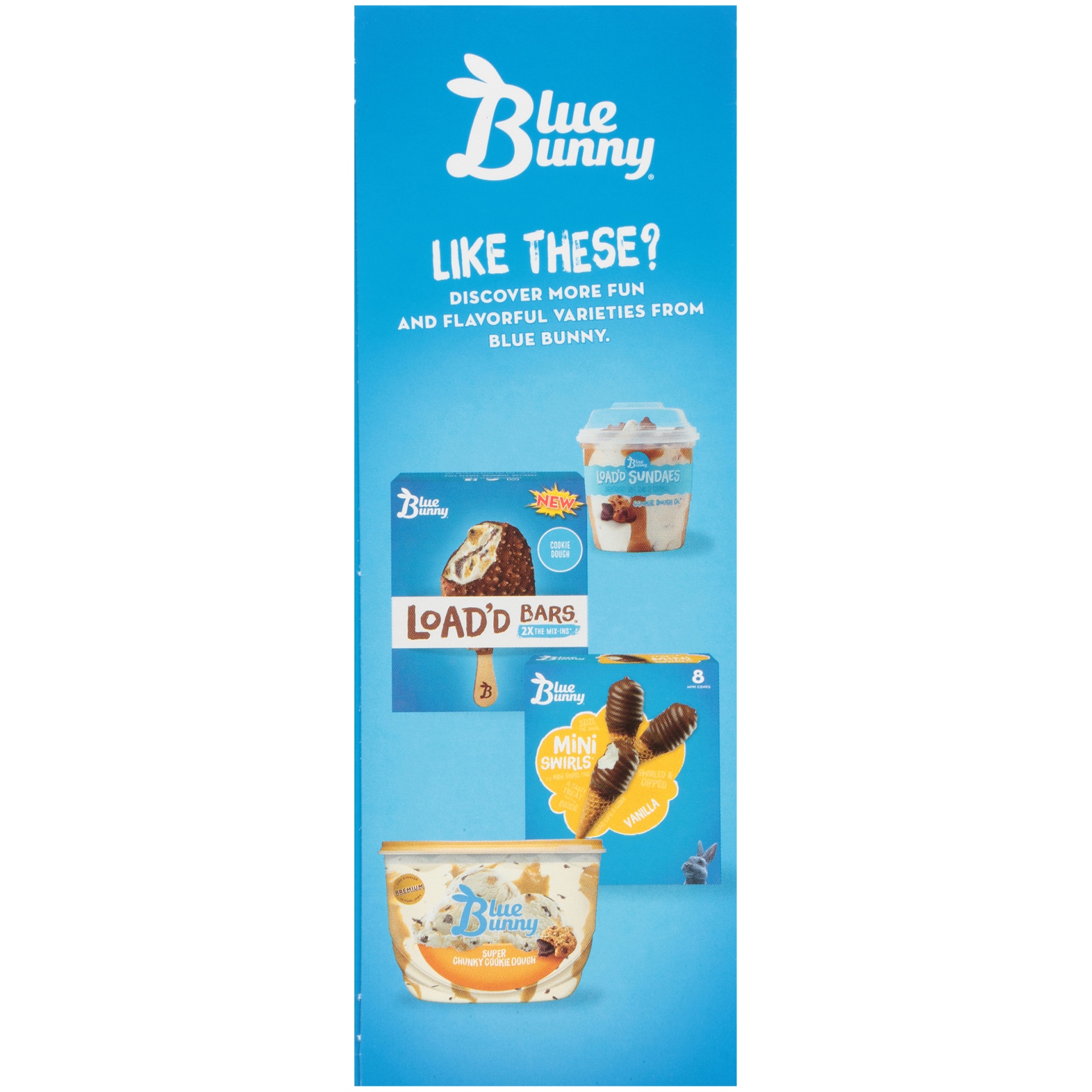 slide 5 of 7, Blue Bunny Cookie Dough, 4 fl oz
