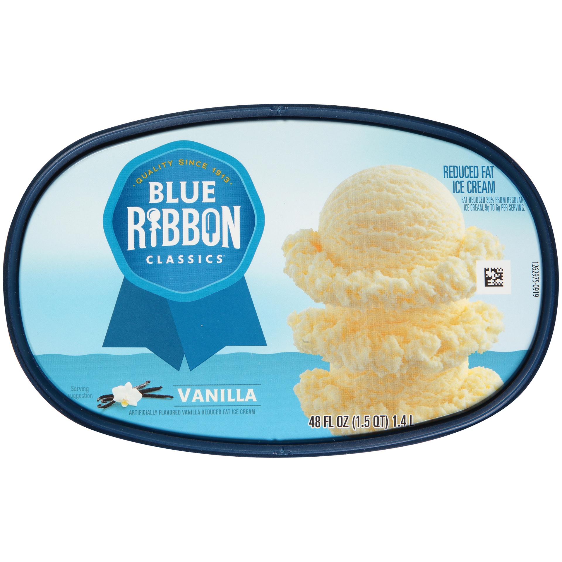 slide 3 of 7, Blue Ribbon Classics Vanilla Frozen Dessert, 48 fl oz, 48 oz