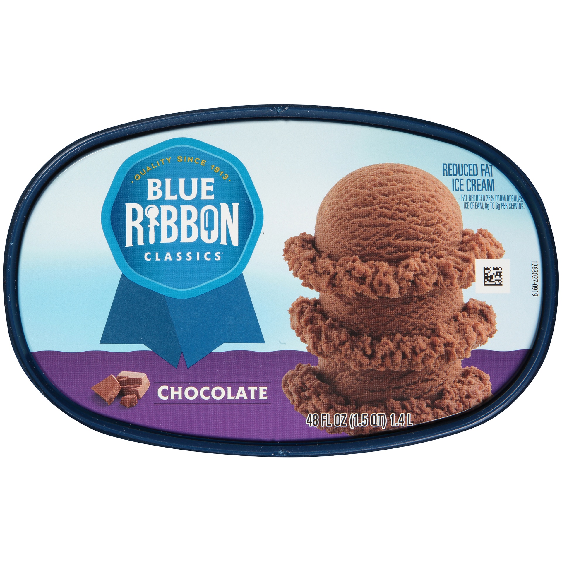 slide 2 of 7, Blue Ribbon Classics Chocolate Frozen Dessert, 48 fl oz, 48 oz