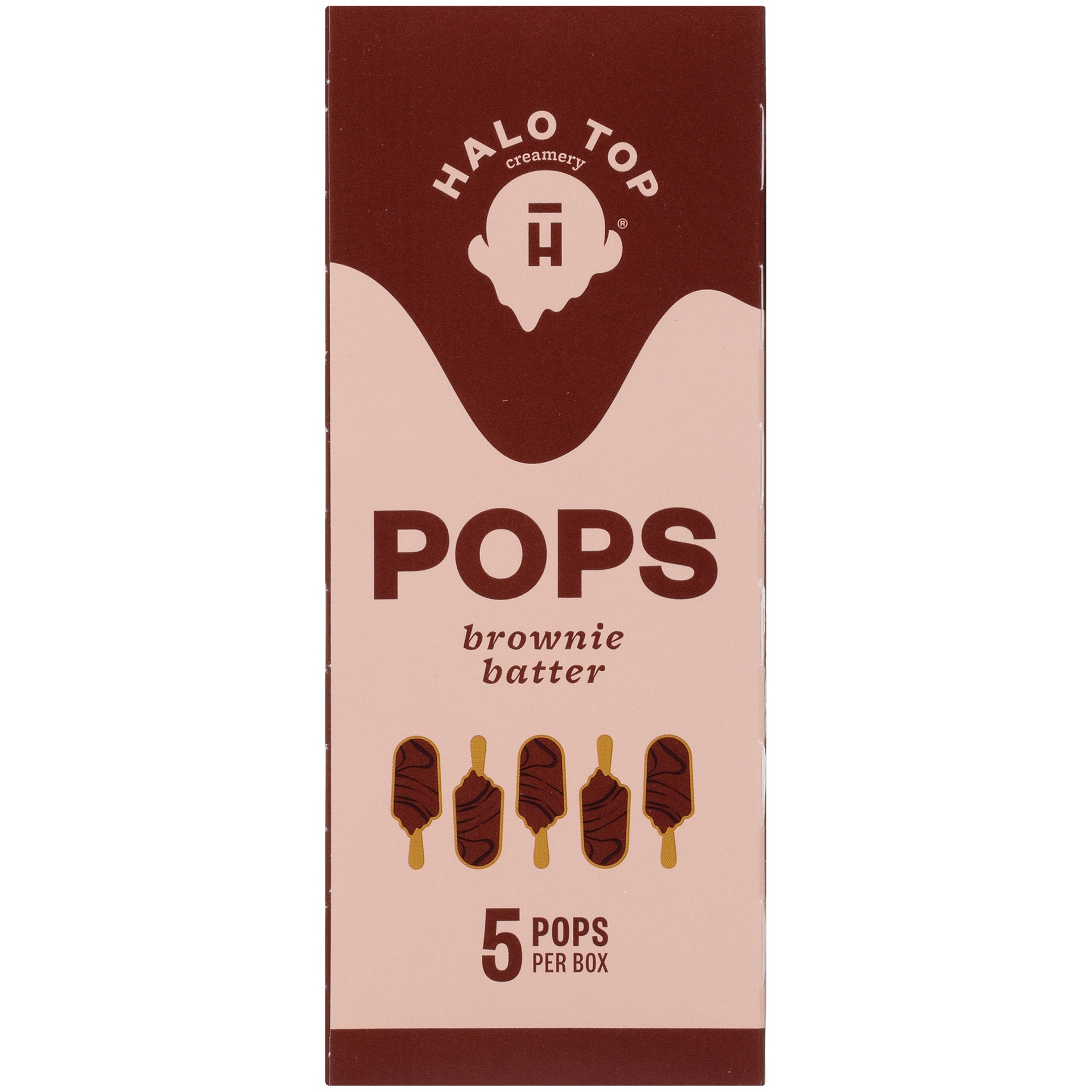 slide 5 of 7, Halo Top Creamery Brownie Batter Light Ice Cream Pops Pops, 17.5 fl oz