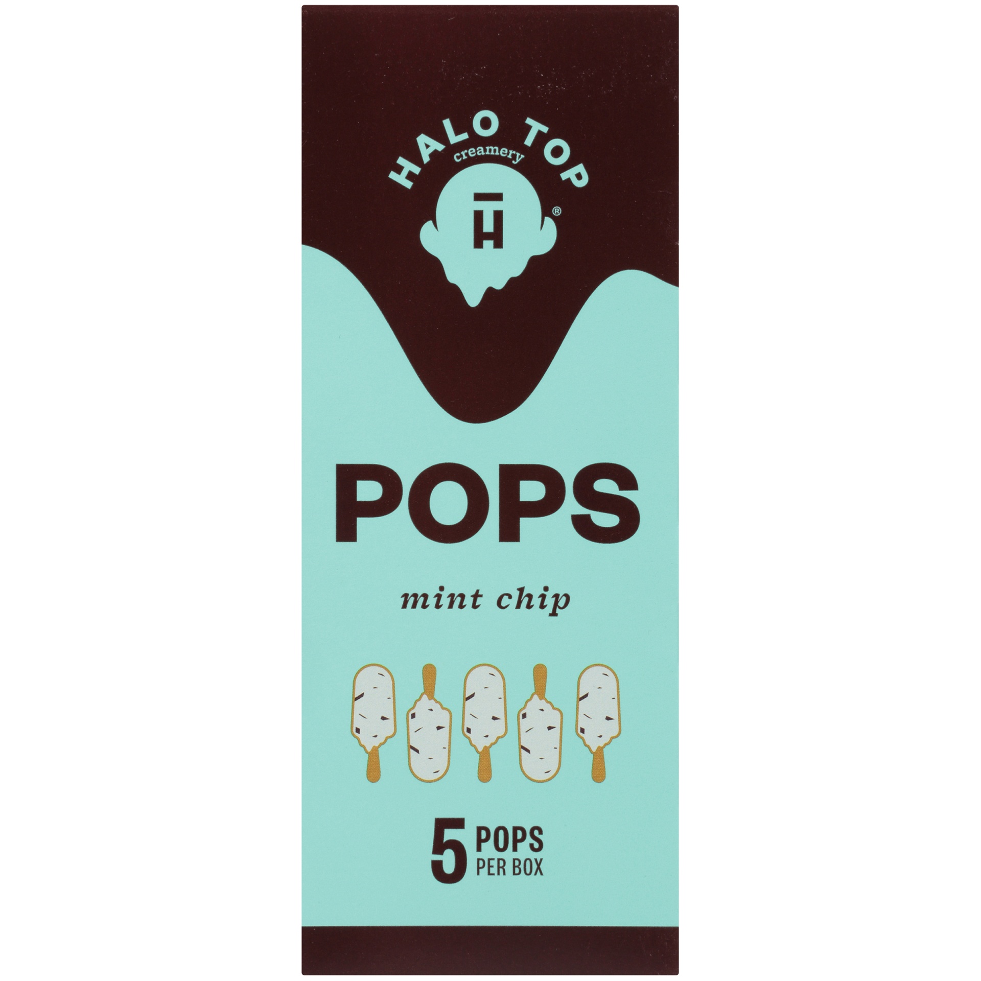 slide 5 of 7, Halo Top Creamery Mint Chip Light Ice Cream Pops, 5 ct; 3.5 fl oz