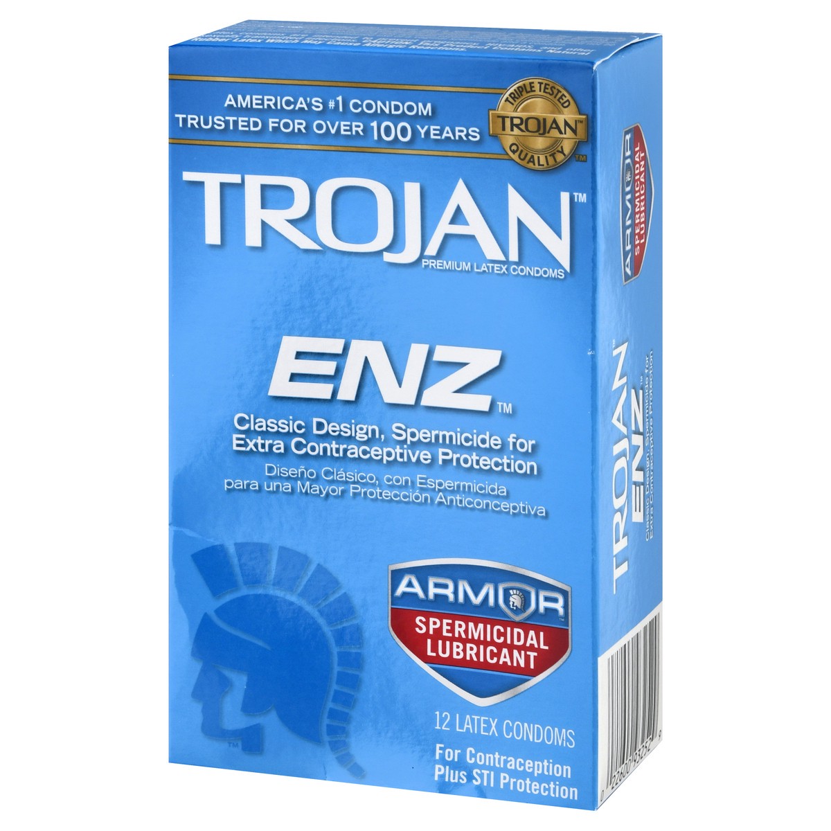 slide 4 of 11, Trojan ENZ Armor Spermicidal Lubricated Condoms - 12 Count, 12 ct