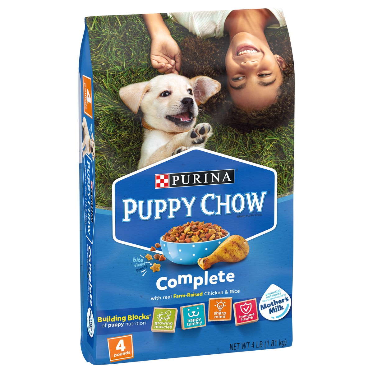 slide 4 of 10, Puppy Chow Purina Puppy Chow High Protein Dry Puppy Food, Complete With Real Chicken, 4 lb