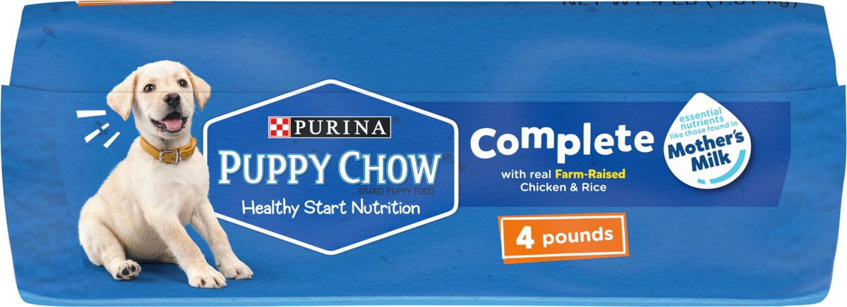 slide 2 of 10, Puppy Chow Purina Puppy Chow High Protein Dry Puppy Food, Complete With Real Chicken, 4 lb