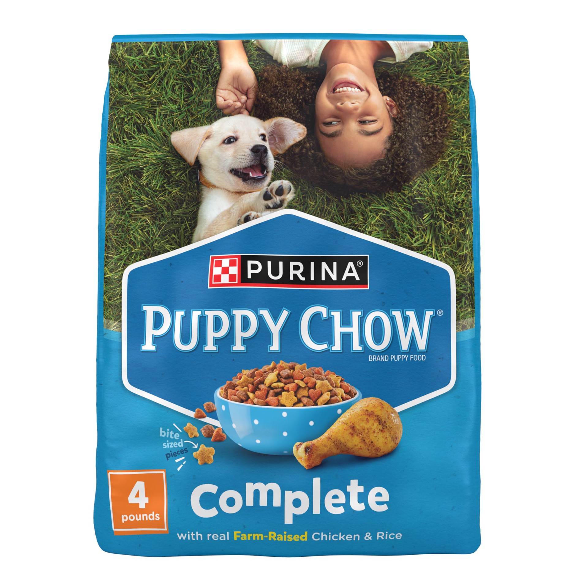 slide 1 of 10, Puppy Chow Purina Puppy Chow High Protein Dry Puppy Food, Complete With Real Chicken, 4 lb