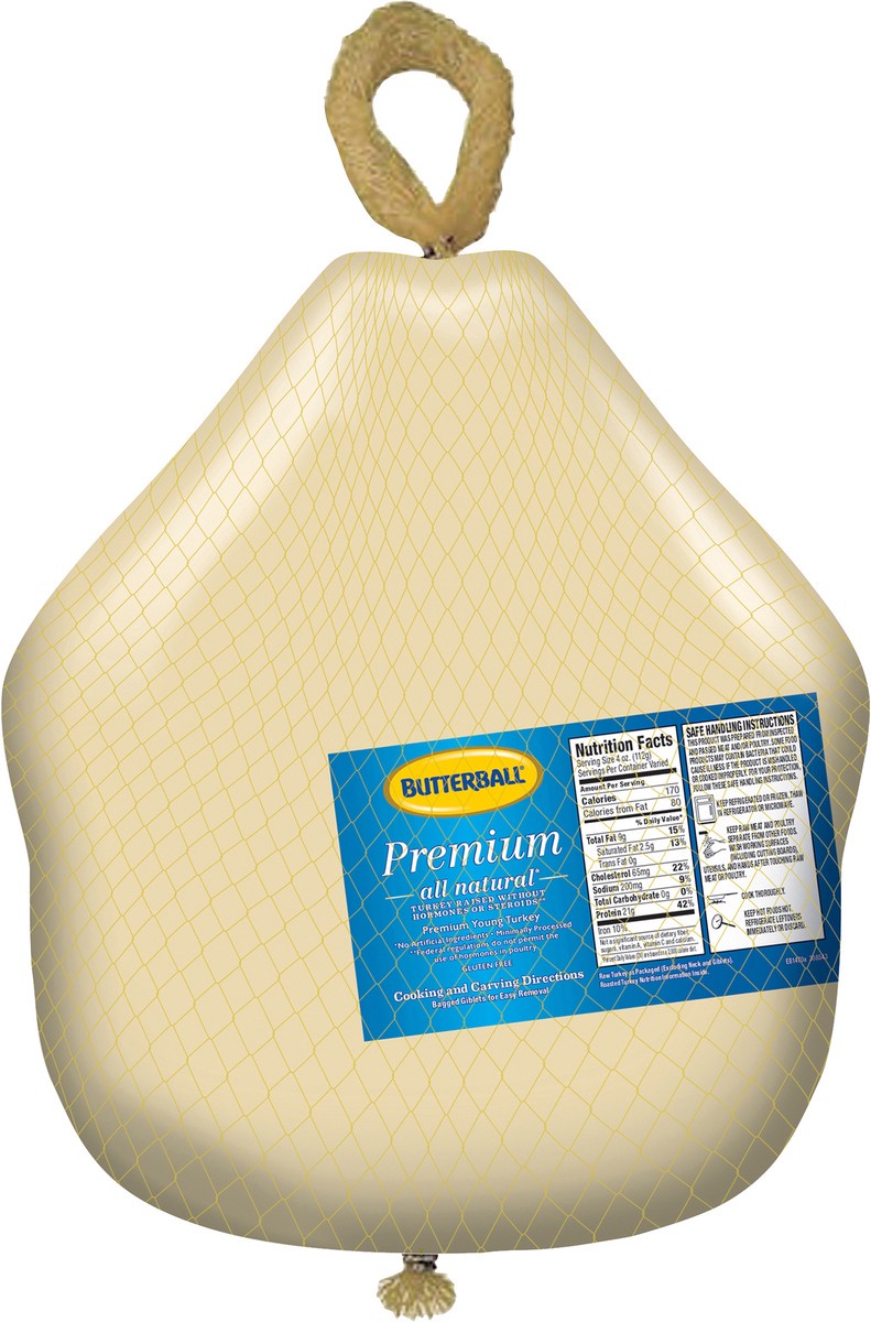 slide 2 of 9, Butterball Frozen Premium Young Turkey, 1 ct