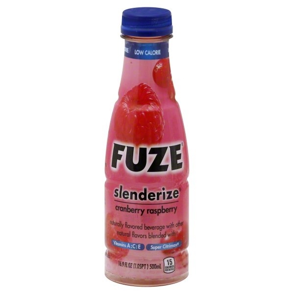 slide 1 of 1, Fuze Slenderize Cranberry Raspberry Flavored Beverage, 16.9 oz