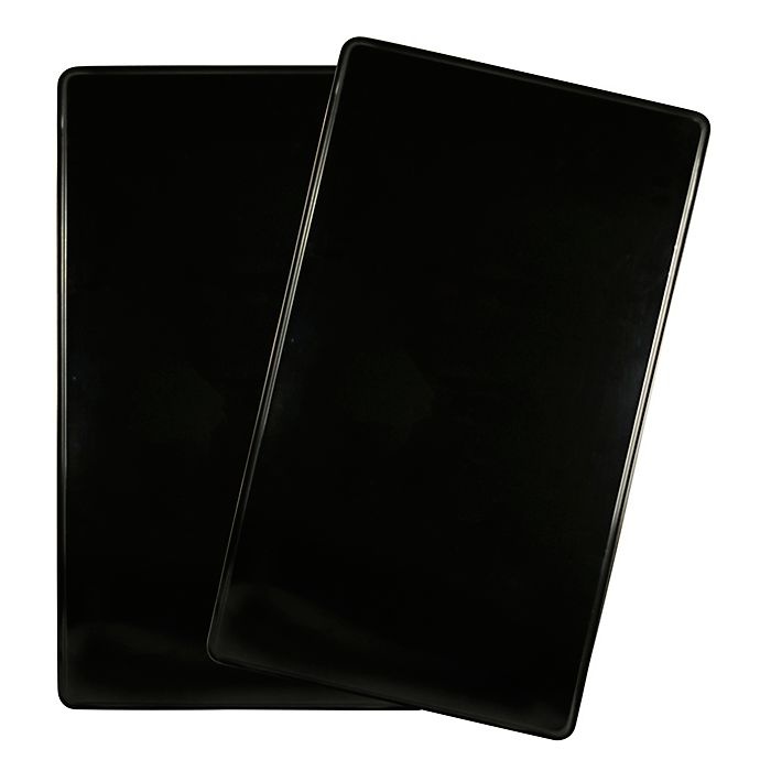slide 2 of 3, RangeKleen Rectangular Burner Covers - Black, 2 ct